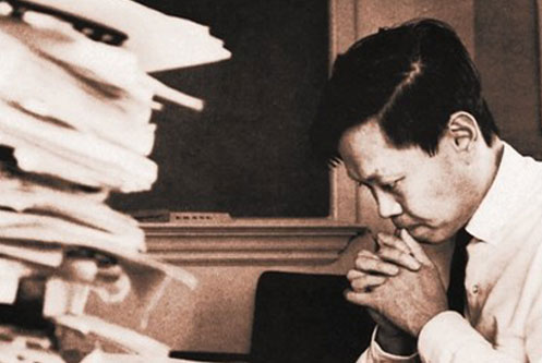 1963年杨振宁在普林斯顿的办公室